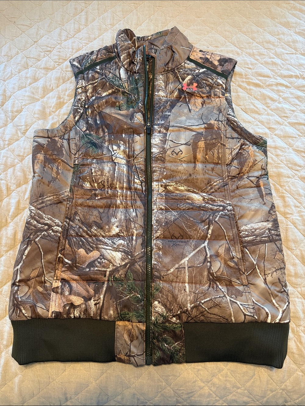 Under Armour Kids Camo Puffer Vest - Brown/Green